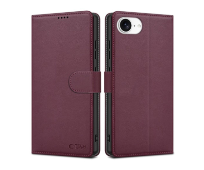 Etui / obudowa na smartfona Tech-Protect Wallet do iPhone 16E/17E Mulberry